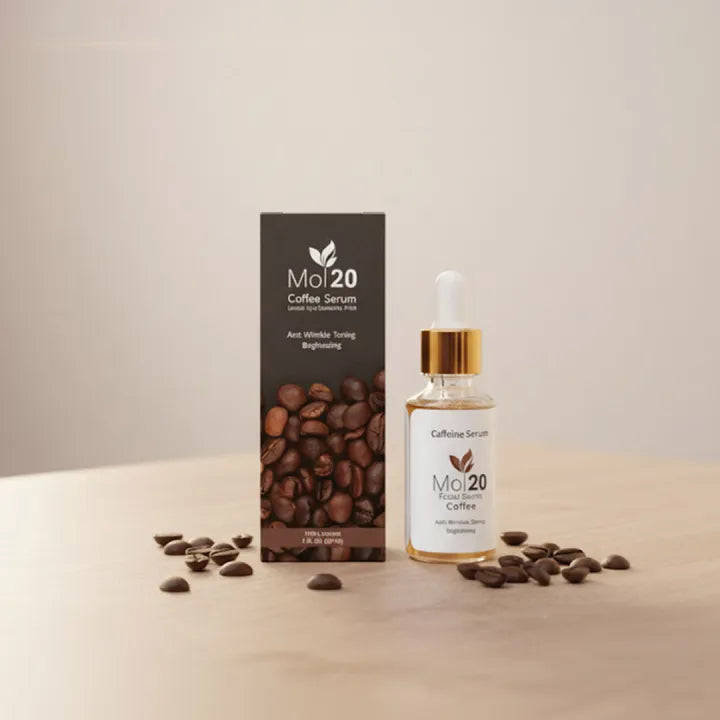 Mol20 Coffee Serum | Anti-Wrinkle & Dark Circle Remover for Youthful Eyes | 30 ML