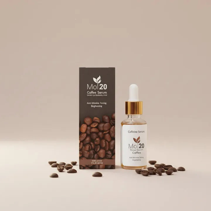 Mol20 Coffee Serum | Anti-Wrinkle & Dark Circle Remover for Youthful Eyes | 30 ML