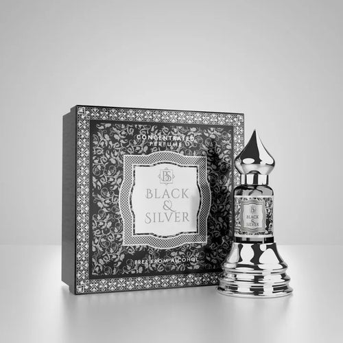 Black And Silver Original Attar For Men | Musk Al Mahal | 12 ML
