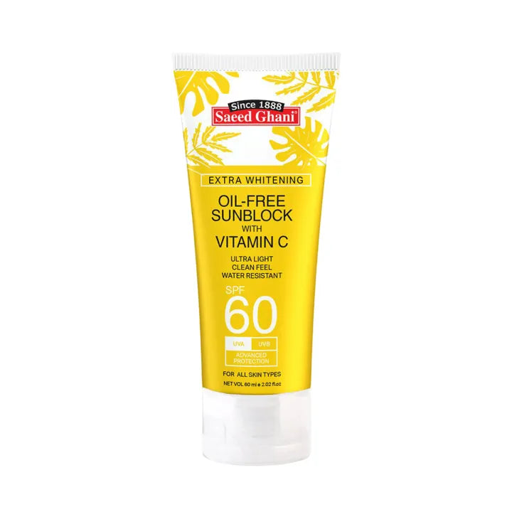Sunblock SPF 60 with Vitamin C | Saeed Ghani