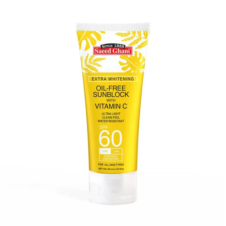Sunblock SPF 60 with Vitamin C | Saeed Ghani